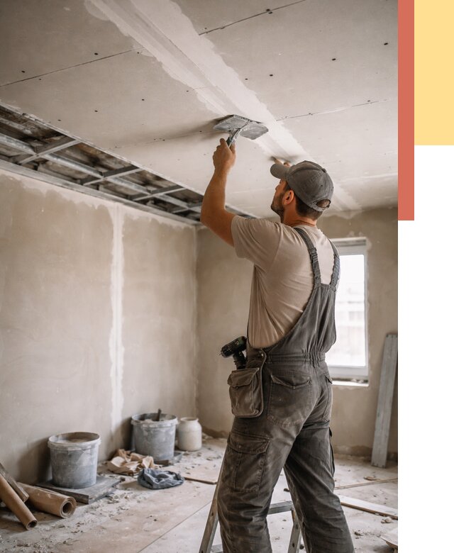 Ремонт потолка из гипсокартона в Кандалакше от 657 руб./м² — быстро и недорого | ОТДЕЛОЧНИК-Кнд