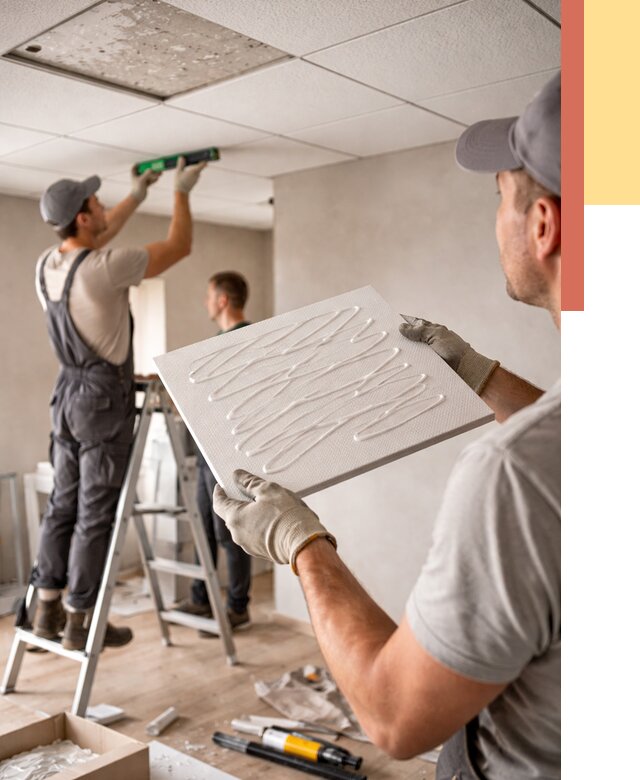 Монтаж потолочной плитки в Кандалакше от 4546 руб. — быстро и недорого | ОТДЕЛОЧНИК-Кнд