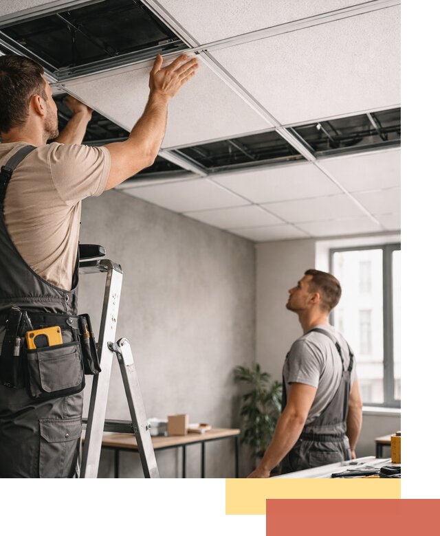 Монтаж потолочной плитки в Кандалакше качественно и в срок