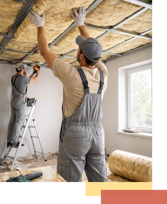 Утепление потолка под ключ в Кандалакше качественно и быстро