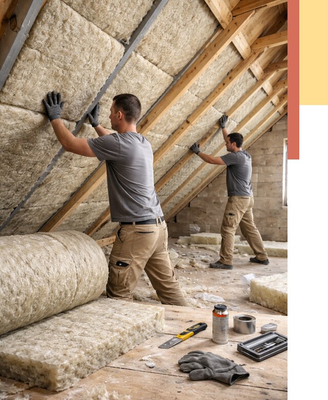 Утепление потолка минватой в Кандалакше от 1465 руб. — быстро и недорого | ОТДЕЛОЧНИК-Кнд