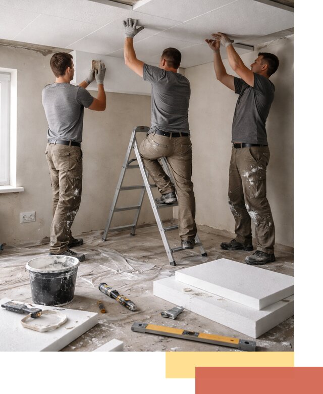 Утепление потолка пенопластом в Кандалакше быстро и качественно